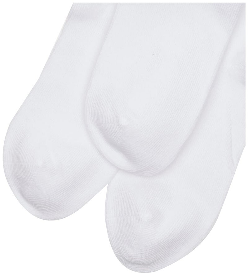 Jefferies Socks Little Girls' School Uniform Organic Cotton Seamless Turn Cuff 6 Pack, White, 8-9.5 - Image 3